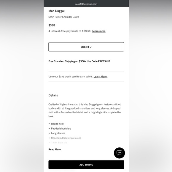 Mac Duggal Long Sleeve Gown, Women's, Green, Size 8, NWT - Picture 7 of 8